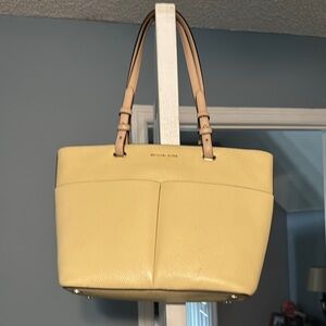 Michael Kors Light Yellow Tote Bag